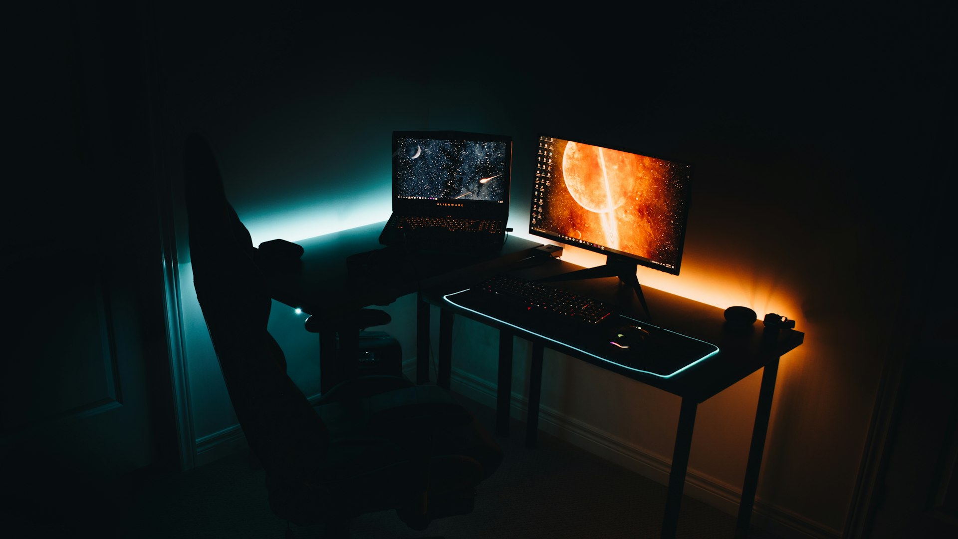 Widescreen gameplay scene